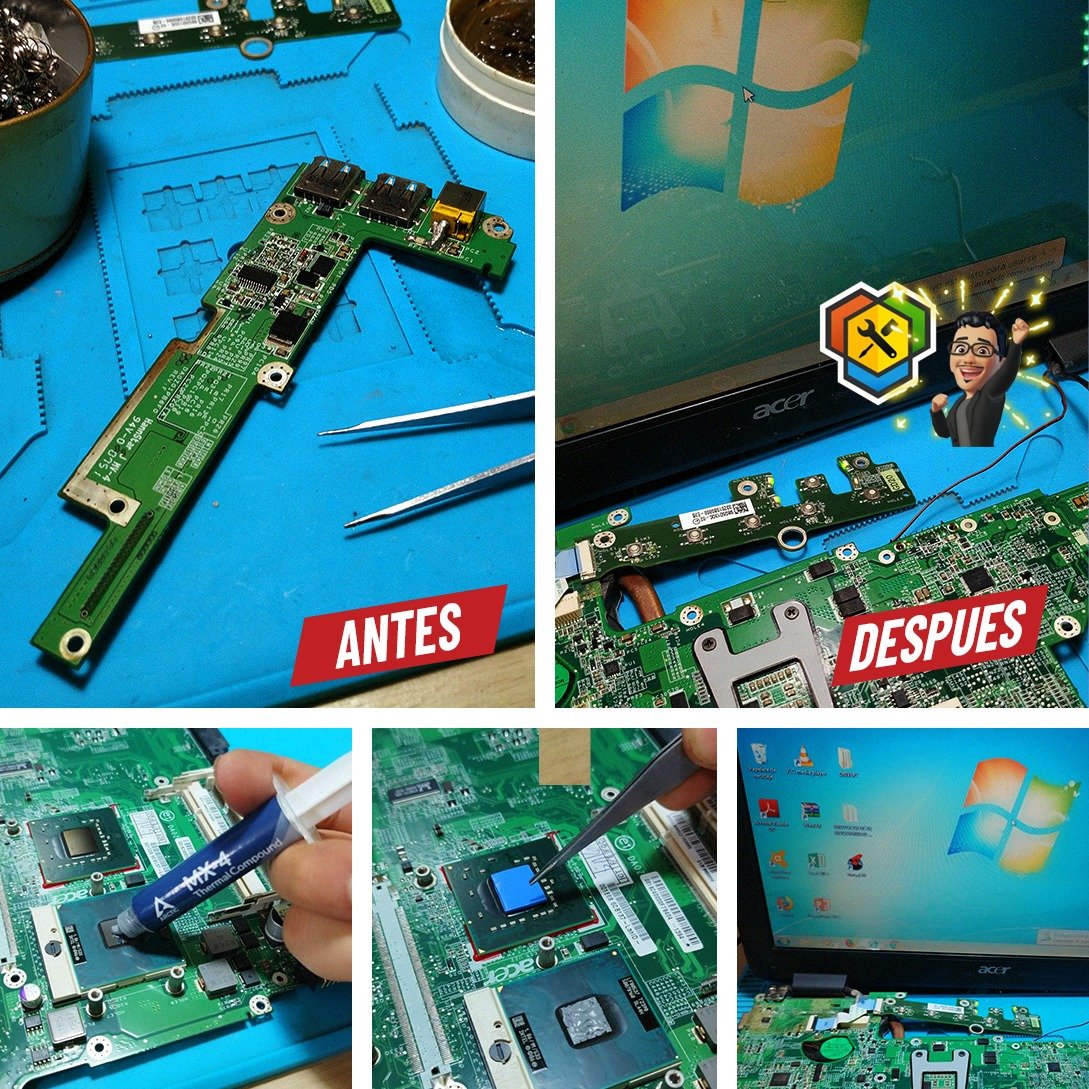 ✨Nos llego este equipo Acer, por recomendación.

Luego de revisar detectamos el pin desoldado, procedimos a soldar de manera correcta y por supuesto dimos mantenimiento y cambio de pasta &amp; pad térmico de alta calidad <a href="/ARCTIChannel/">ARCTIC</a>  👌