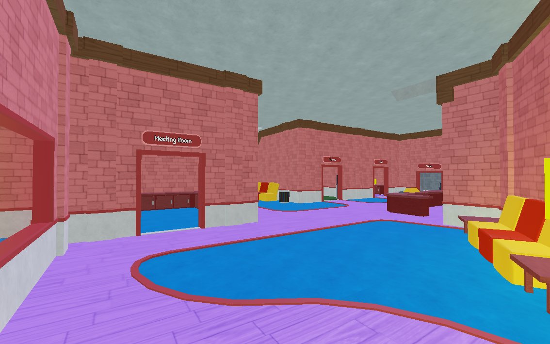 thebensterRBLX's tweet image. Time for some more sneak peeks of Make a Cake V4! For our new map, we are doubling the size of the management area, along with adding a third assistant manager, Frank. Kudos to @SzubkaAlex and @MsDatzky for building this area with me! #Roblox #RobloxDev