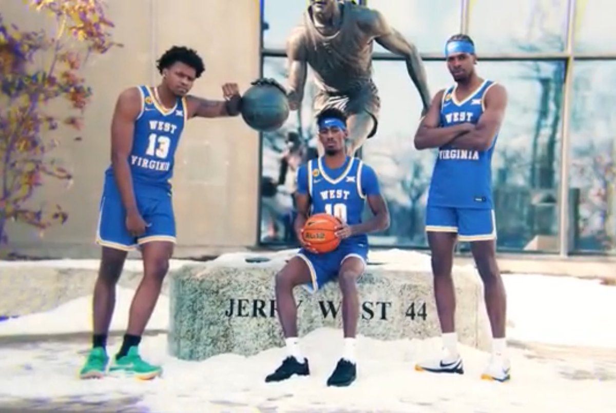 This is everything I love in a WVU basketball uniform

WEST ## VIRGINIA

Block font

Incorporate white elements

Old school striping on the neck/arm hole and shorts

I would love for this to be our permanent uniform just update the colors

Keep the royal blue as a throwback