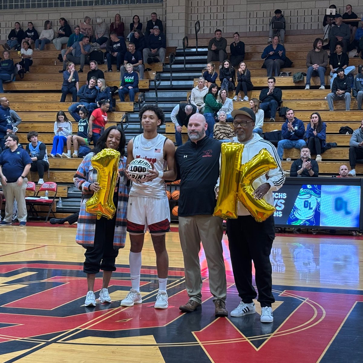 This one is a real one. Congrats to Yazi on 1,000 points! So proud of this MCHS Mustang!