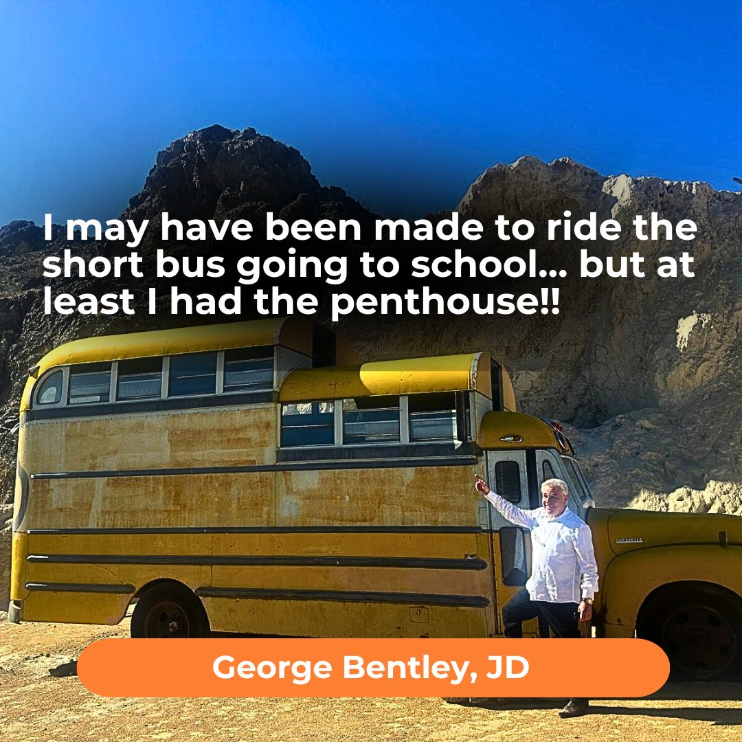 GeorgeEBentley's tweet image. Life’s all about perspective—when you ride the short bus, make sure it’s got a penthouse view! 🚌✨ #LevelUp #HumorWithHeart