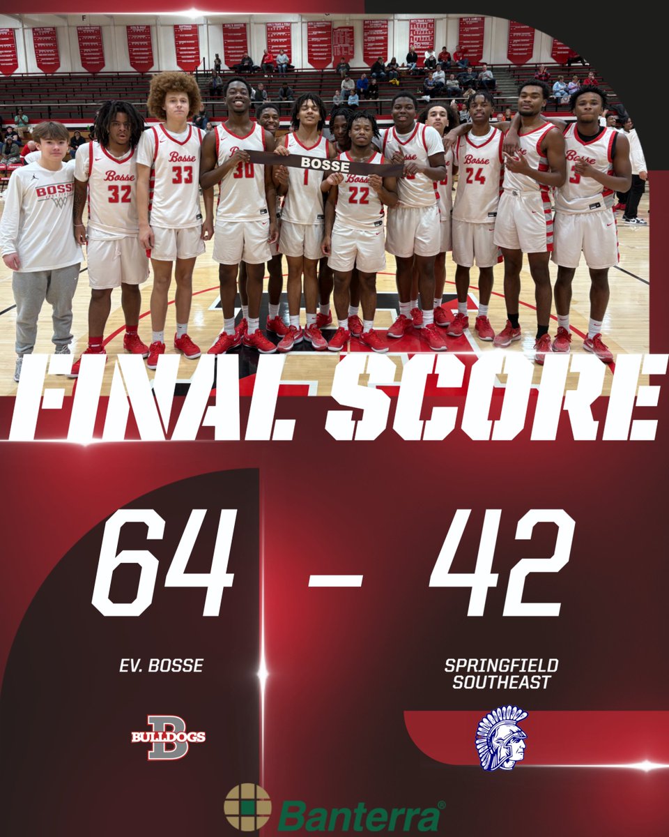 Harrison Athletics (@hhs_warriors) on Twitter photo Banterra Bank Warrior Showcase Game 1
Final Score
Bosse Bulldogs - 64
Springfield Southeast Spartans - 42
Congratulations to the Bosse Bulldogs, the first team to hang their name on the Winners Banner! Banterra Bank Warrior Showcase Game 1
Final Score
Bosse Bulldogs - 64
Springfield Southeast Spartans - 42
Congratulations to the Bosse Bulldogs, the first team to hang their name on the Winners Banner!