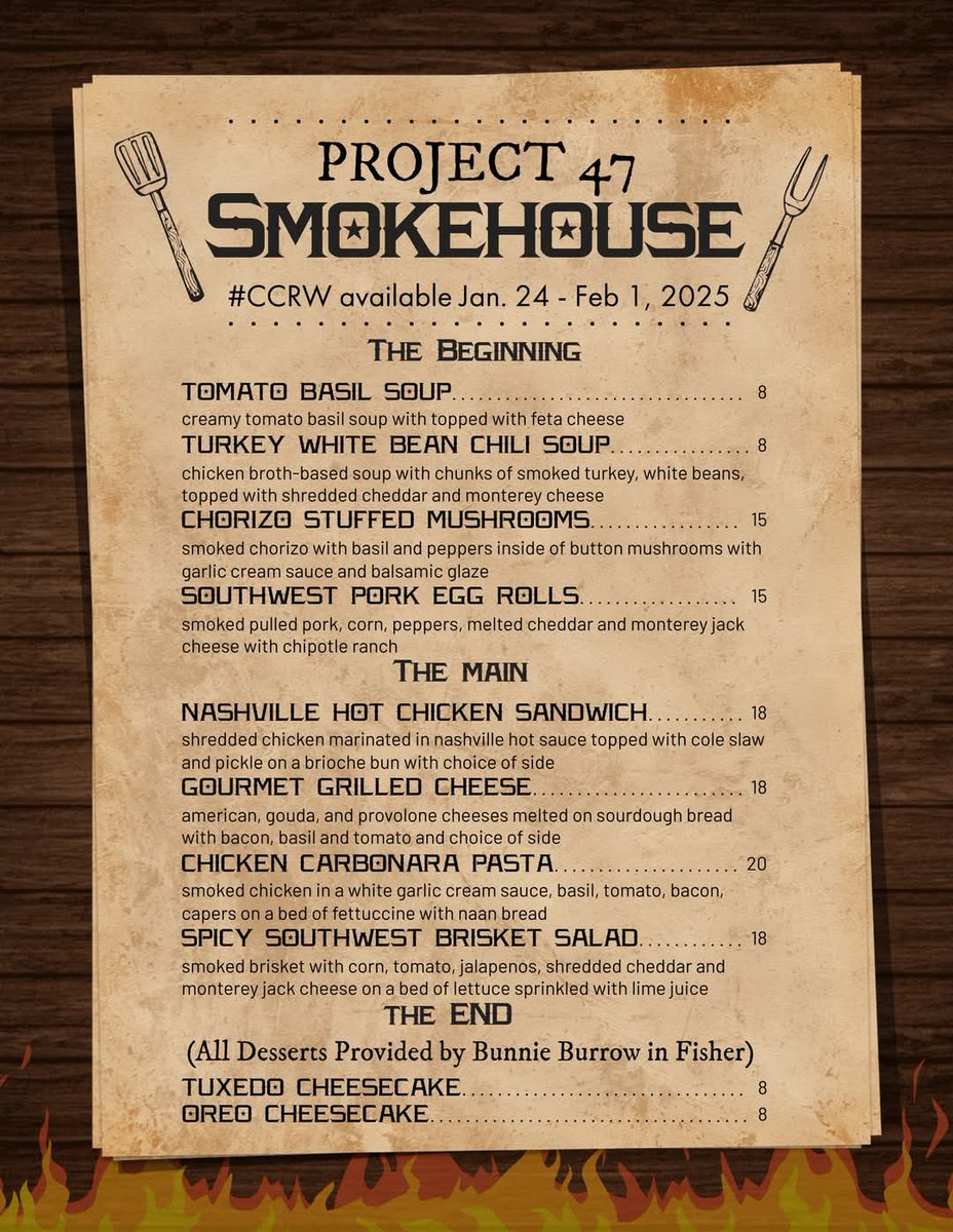 project47smoke's tweet photo. C-U Area Restaurant Week is Friday, January 24 - Saturday, February 1. We will be serving our special menu and regular menu throughout the week as well as St Louis Baby Back Ribs on Fridays and Saturdays while supplies last. #localbbq #supportlocal #smallbusiness https://t.co/JAB6nHPOlf