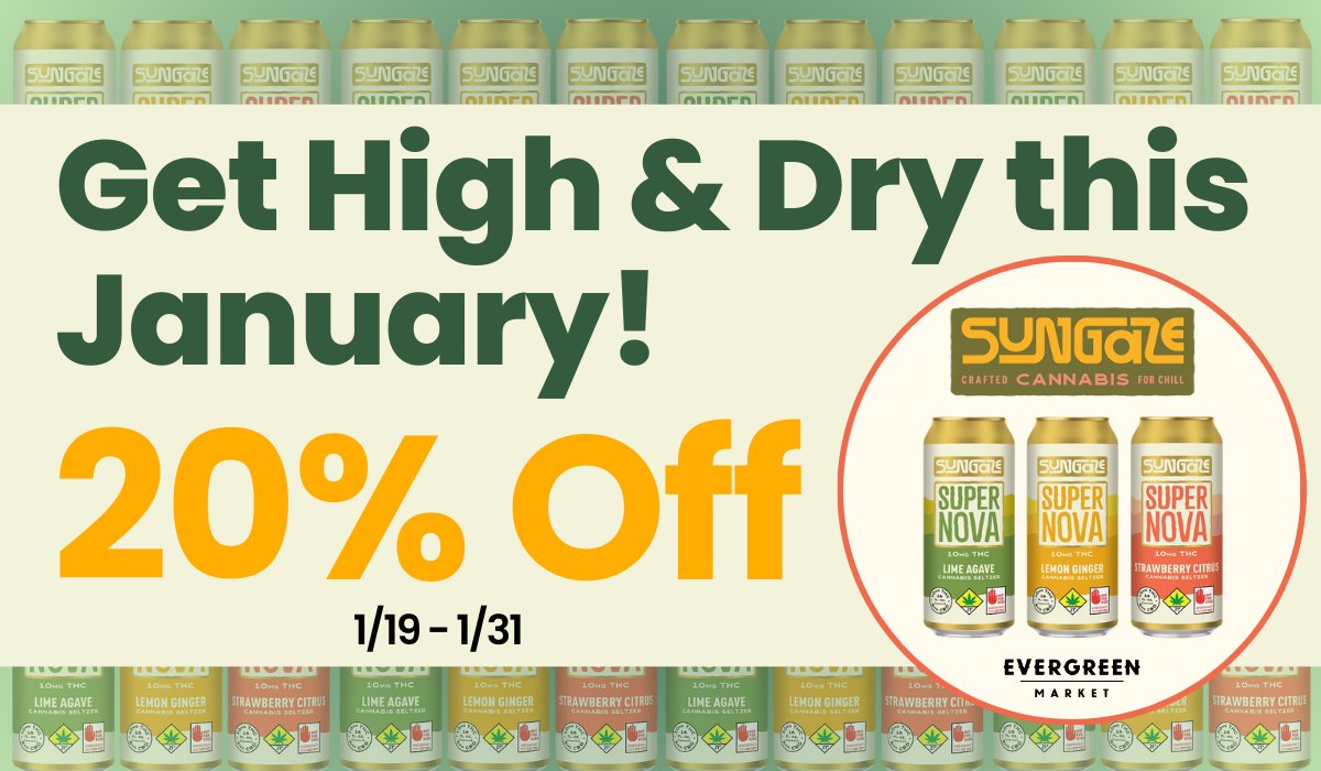 Dry January Made Easy! #DryJanuary #Cannabis #Seattle #Renton #Auburn #Kirkland #SeattleCannabis