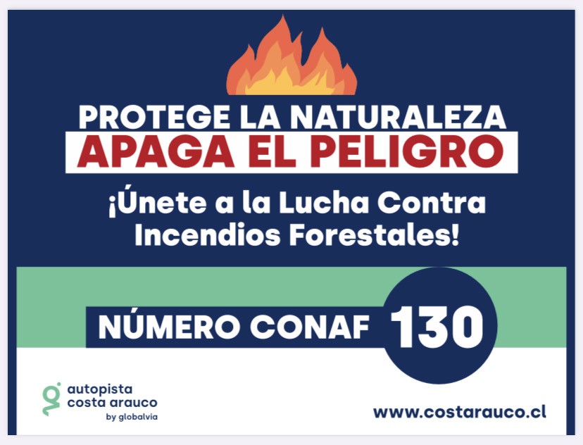 costarauco's tweet photo. #IMPORTANTE 🚫🔥 Evitemos tragedias forestales. Sé parte del cambio y toma medidas preventivas. Si ves humo o fuego, actúa rápido. Marca el número de emergencia 📞130 CONAF. Tu llamada puede salvar vidas y bosques. #PrevenciónIncendios #130CONAF https://t.co/c6chOWj9HO