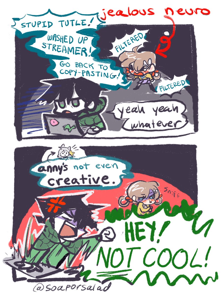 soaporsalad's tweet image. jealous neuro #heartheartart