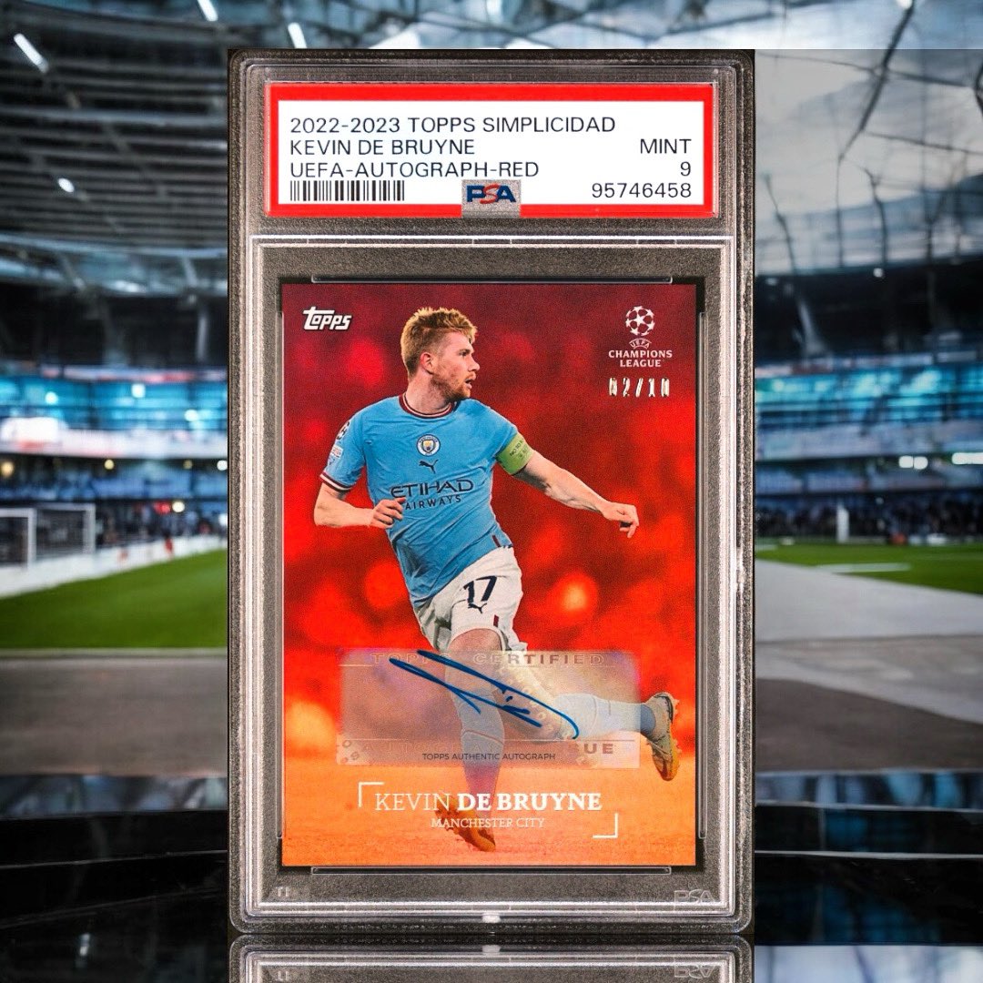 Sharing My Latest PSA Submission:  
⚽️✨ Throwing it back to one of the modern greats — Kevin De Bruyne! 🙌

#Topps #PSA