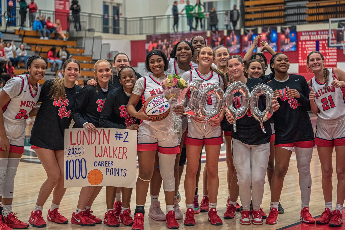 Milton (@miltongbball1) on Twitter photo Tonight We Honor & Welcome to the 1000 Point Club our very Own PG <a href="/Londynw25/">londyn walker</a> congratulations to her and wish many success as the season continues‼️ Tonight We Honor & Welcome to the 1000 Point Club our very Own PG <a href="/Londynw25/">londyn walker</a> congratulations to her and wish many success as the season continues‼️