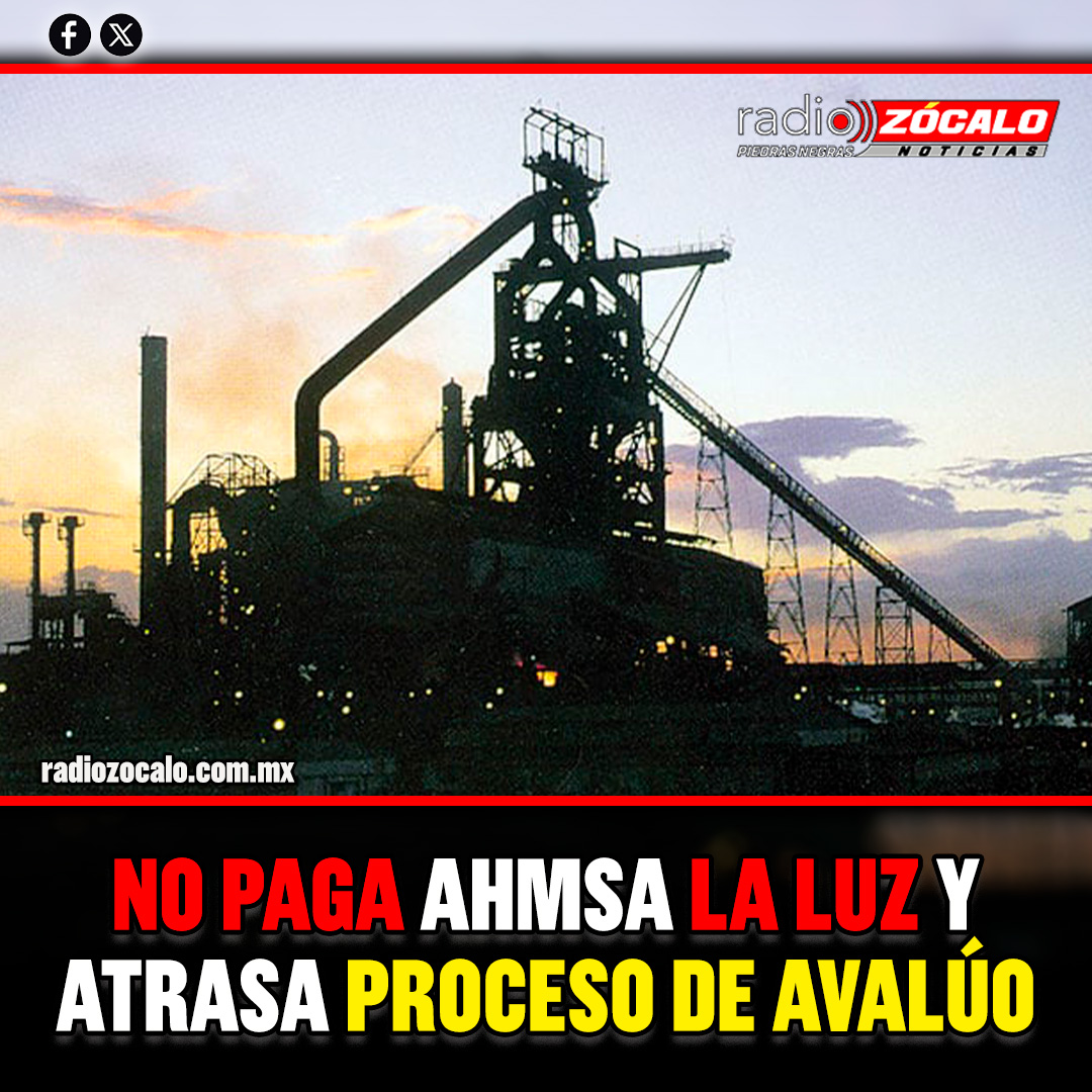 Radio_Zocalo's tweet photo. No paga AHMSA la luz y atrasa proceso de avalúo
https://t.co/ICFecjYUCO
#Monclova #AHMSA #Adeudo #CFE https://t.co/DjVAzKdMjK