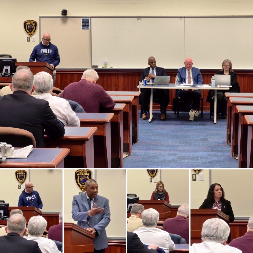 Steve Redfearn(CHEA), Dr. Morton(CHPS), Gina Winters (CHBOE) and Candi Cummings(CHZONE PTA) advocated for fair funding for Cherry Hill at the NJDOE Hearings on School Funding Thursday Night.