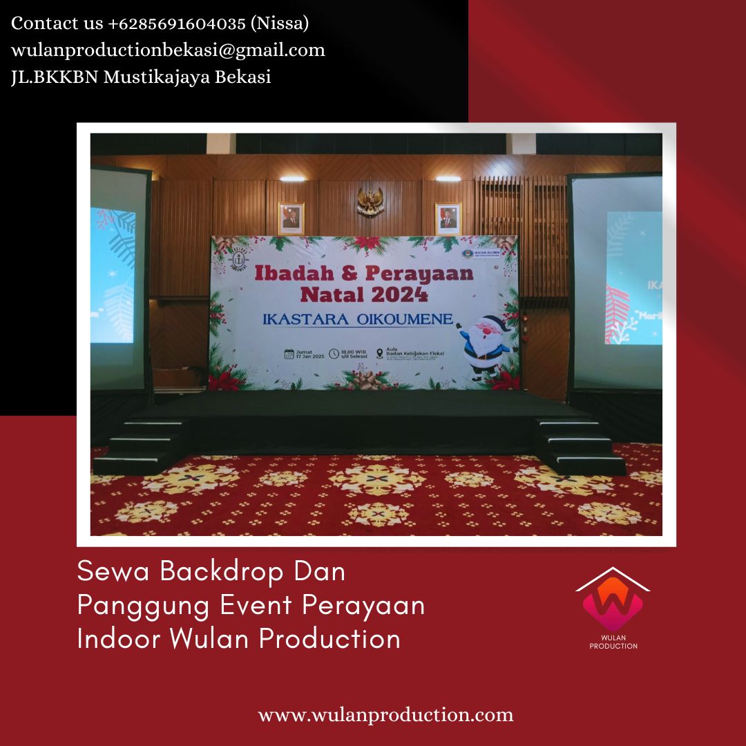 WulanProdu16790's tweet image. Sewa Backdrop Dan Panggung Event Perayaan Indoor Jakarta melalui wulan production saja, harga sewa terjangkau, bisa custom bentuk dan ukuran. Yuk Contact us +6285691604035 (Nissa)
wulanproductionbekasi@gmail.com JL.BKKBN Mustikajaya Bekasi
#Sewa #Backdrop #Panggung #Event