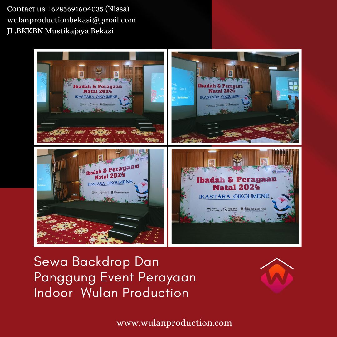WulanProdu16790's tweet image. Sewa Backdrop Dan Panggung Event Perayaan Indoor Jakarta melalui wulan production saja, harga sewa terjangkau, bisa custom bentuk dan ukuran. Yuk Contact us +6285691604035 (Nissa)
wulanproductionbekasi@gmail.com JL.BKKBN Mustikajaya Bekasi
#Sewa #Backdrop #Panggung #Event
