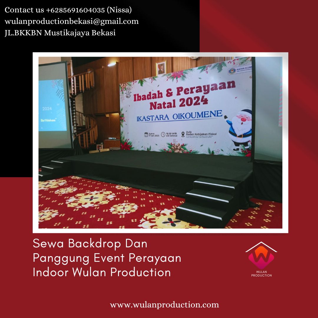 WulanProdu16790's tweet image. Sewa Backdrop Dan Panggung Event Perayaan Indoor Jakarta melalui wulan production saja, harga sewa terjangkau, bisa custom bentuk dan ukuran. Yuk Contact us +6285691604035 (Nissa)
wulanproductionbekasi@gmail.com JL.BKKBN Mustikajaya Bekasi
#Sewa #Backdrop #Panggung #Event
