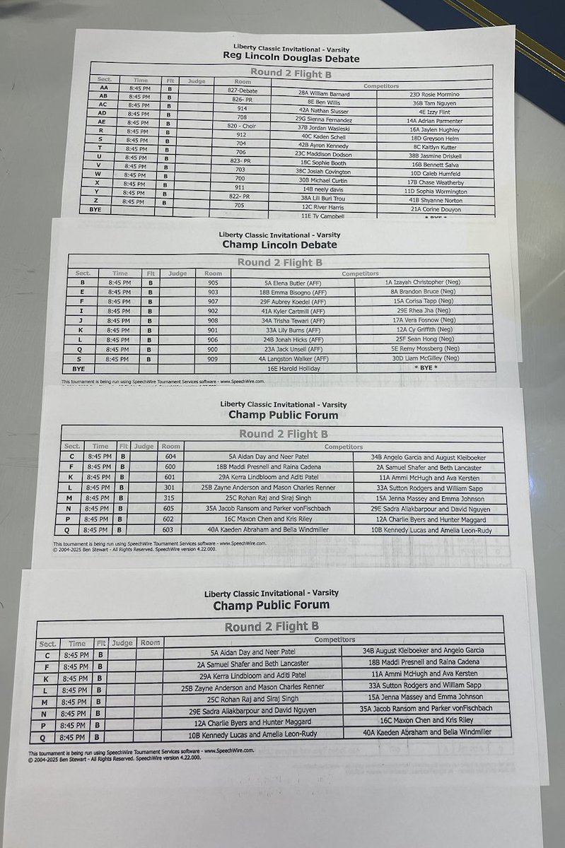 Liberty Classic Invitational - LHS Speech & Debate tweet media