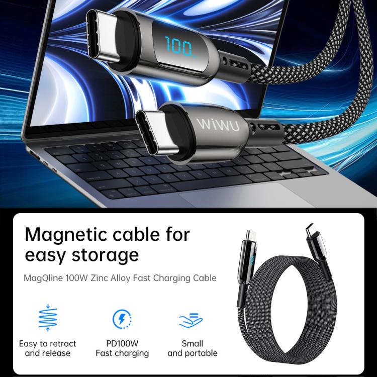 SunskyOnline's tweet image. WIWU Wi-C041 MagQ Series 100W Type-C to Type-C Zinc Alloy Digital Display Magnetic Braided Fast Charging Data Cable
Shop Item #: EDA007585001A
More information🔗bit.ly/4ajCQgR
#ChargingCable #DataLine #ChargingWire