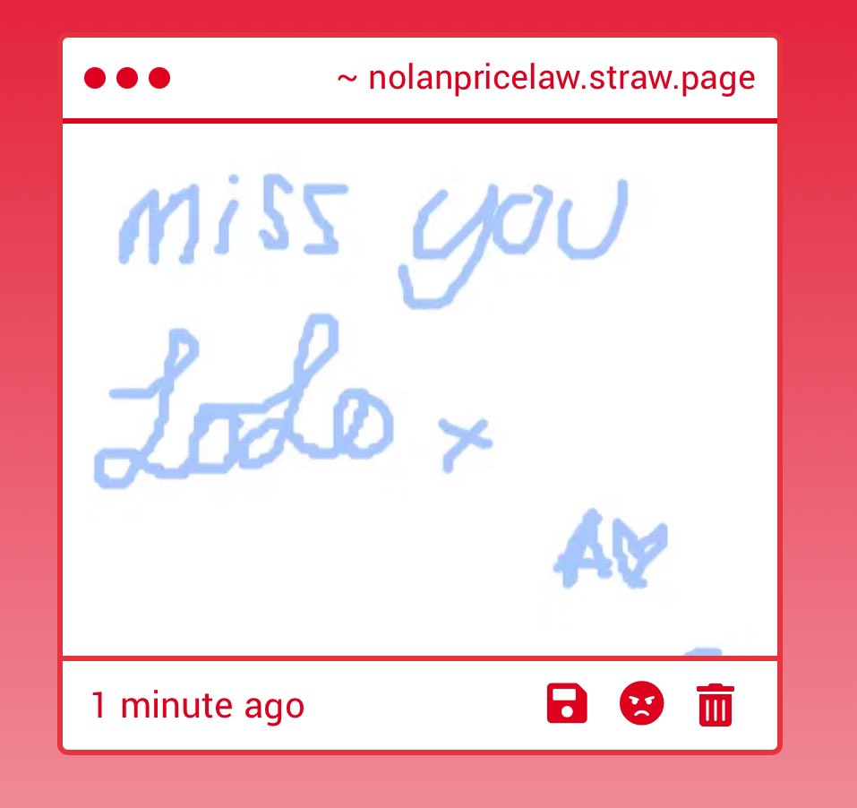 I miss you too stranger…I’m guessing this is Adam…or Aiden I’m not sure