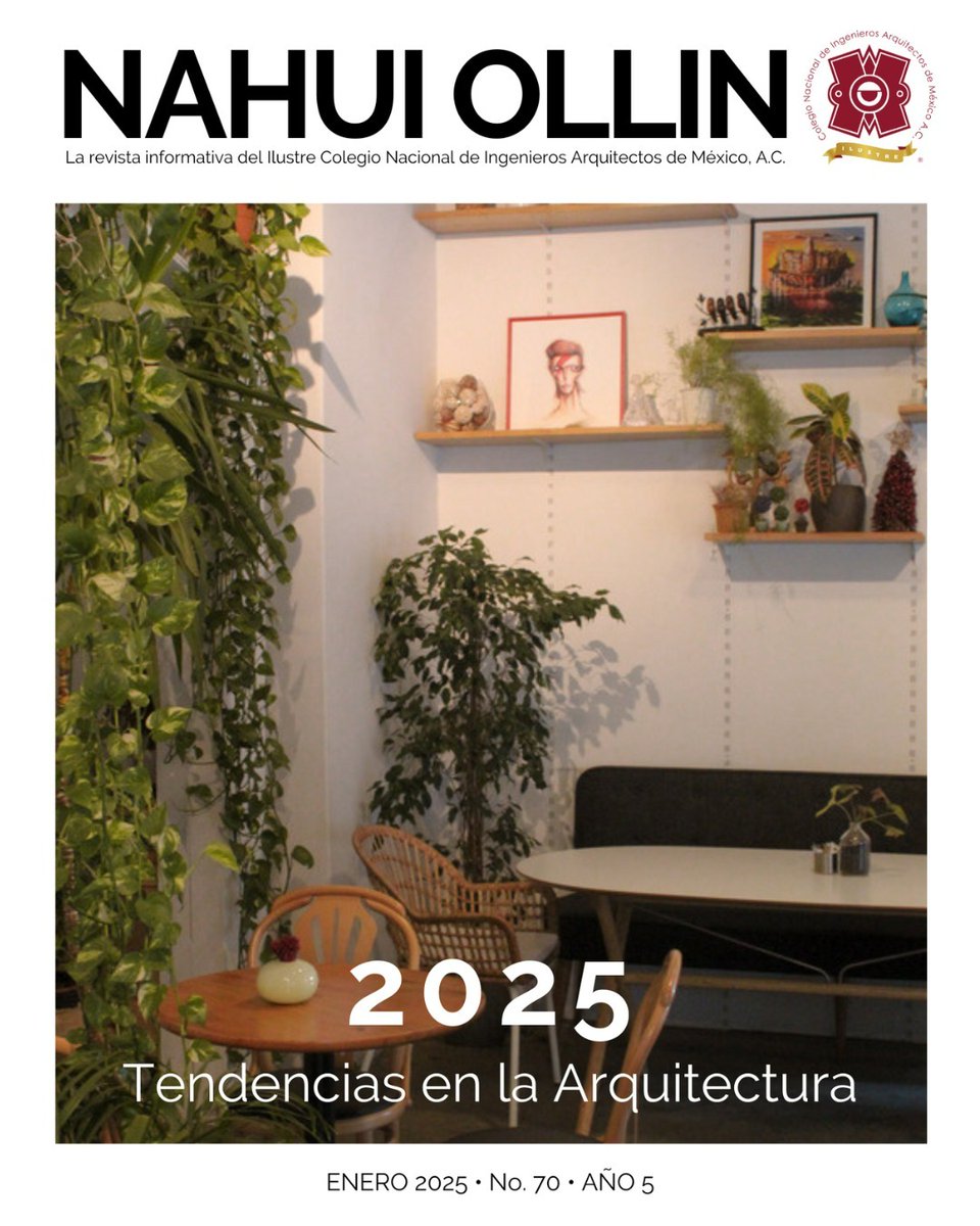 ICNIAM's tweet photo. 📷📷 ¡Comenzamos el 2025 con la Edición de Enero de #NahuiOllin! 
📷 ¡Lee la edición completa aquí! 📷 https://t.co/EokxoYTkcB
📷 Revisa también nuestras ediciones anteriores en nuestro librero virtual 📷 https://t.co/ijTf6nBDbx
 #Tendencias2025 #Arquitectura #LecturaRecomendada https://t.co/65WwCYVJAq
