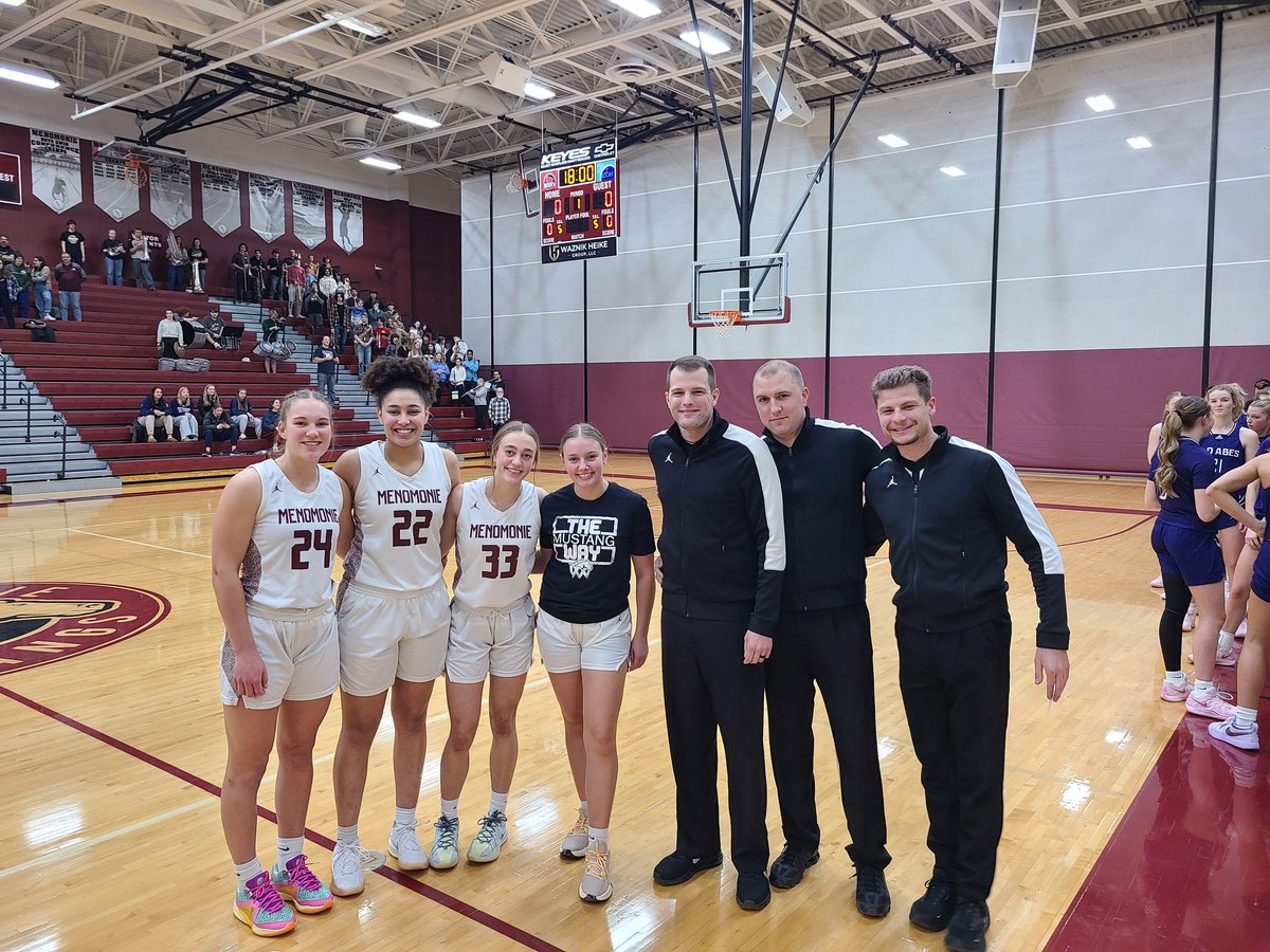 Good luck to the Mustang Basketball Team tonight! The team would also like to thank the officials for all they do! <a href="/wiaawi/">WIAA</a>