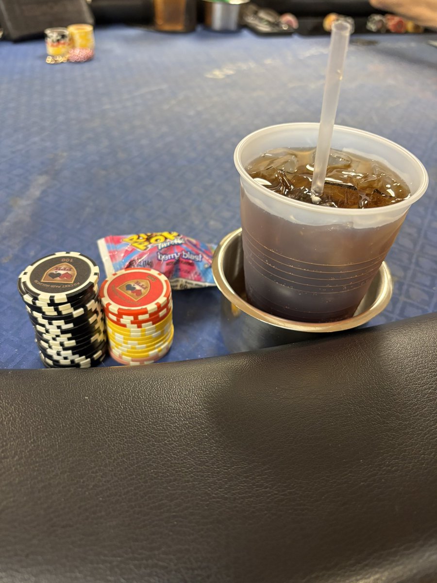 Joyouss0's tweet photo. Looks like the makings of an interesting night…. #HoldEm #RingPop #Double #CaptainMorgan #Drunk #Joy #OverIt #OPL https://t.co/anPJfztqPT