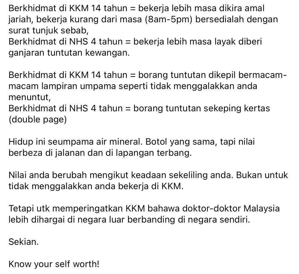 twittimc's tweet photo. Another saddening post. 💔 @KKMPutrajaya https://t.co/pT1lhhEaA4