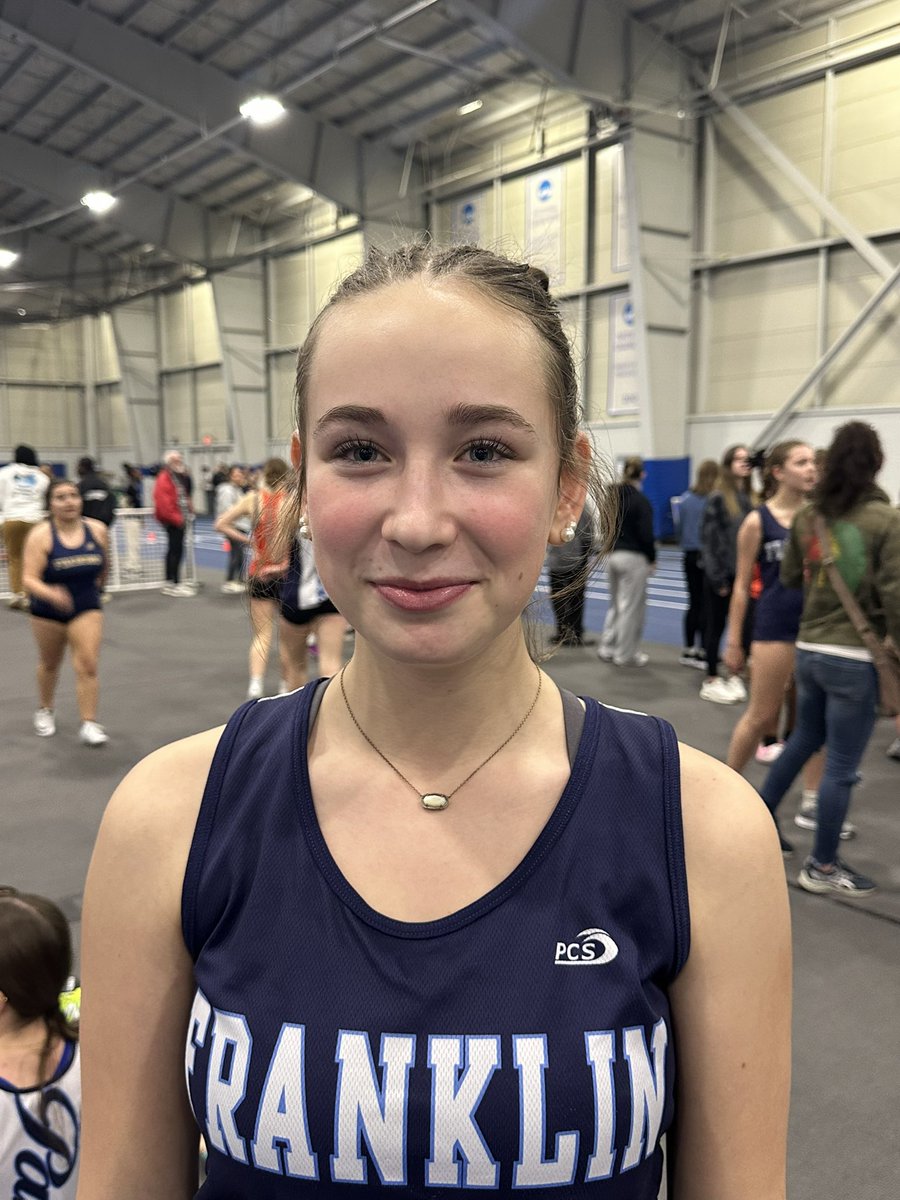 Last JV meet of the indoor season.  And PRs from these two..   congrats. Chloe Bowser and Cora Bernstein great job!