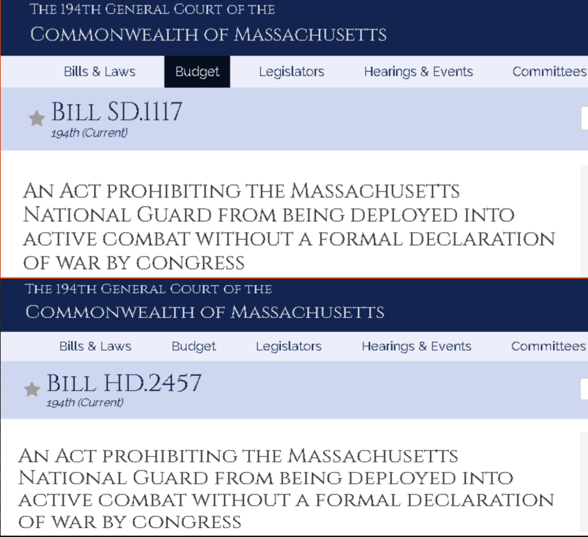 AnonsBro's tweet image. Great news! Massachusetts has introduced the #DefendtheGuard Act.

The legislation seeks to shield our Guardsmen from being drawn into endless unconstitutional wars.

2025 must be a turning point!