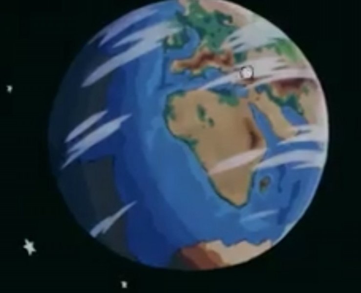 しかし、光線の打ち合いで人工衛星状態で地球一周！こんな演出をすると