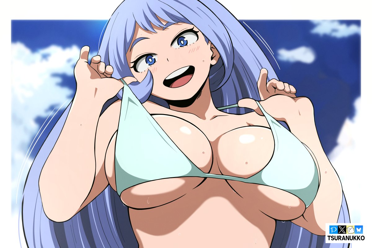 Hadou Nejire loves her new bikini 💙

#MHA #BNHA #MyHeroAcademia
#波動ねじれ #僕のヒーローアカデミア #ヒロアカ