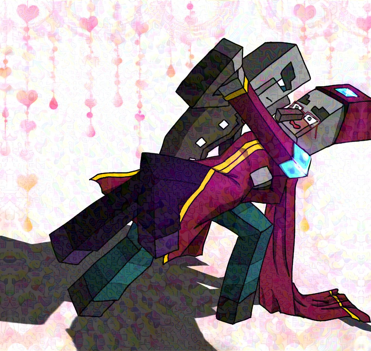 Master_Closure's tweet image. 「悪戯」
私の誕生日を去年祝って頂いたお礼にAIさん宅の代理ちゃんとヴィンディケーターをお借りしました🙏🏻
5年以上この界隈に居ておきながらエンチャンターは多分初めて描いたという🤣
マントの垂れてる感じが個人的にお気に入り🫶🏻
#Enchanter #Vindicator #AI(低浮上) #Illager