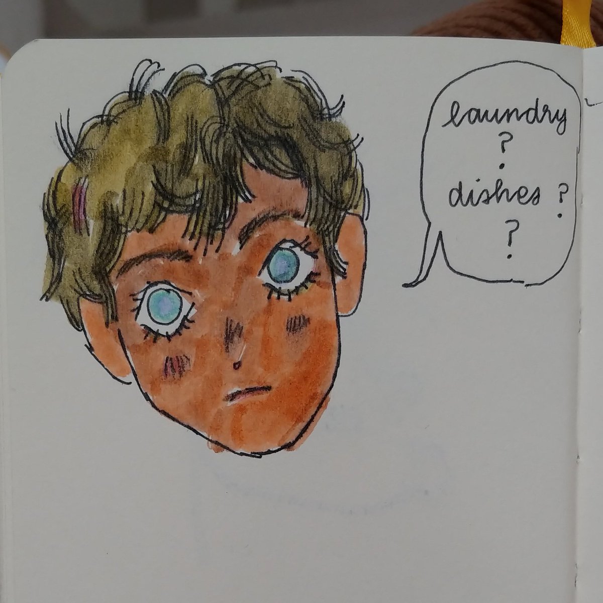 kabru in my sketchbook