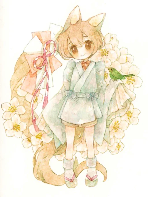#真冬だけど敢えて桜の画像を貼る見た人もやってねお願い桜の木を守る狐の神様を添えて 