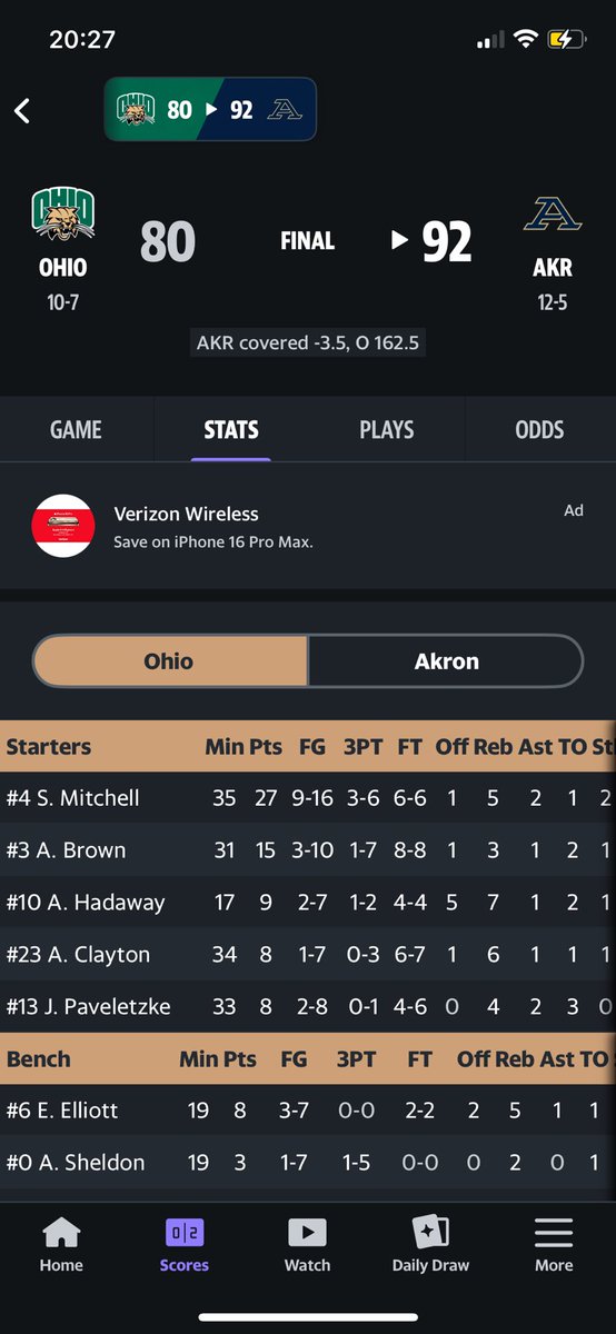 ZipsBarstool's tweet photo. @ ohio barstool Pretty embarrassing that almost all of your players had more free throw makes then jumpers. I have a tip maybe work on jumpers instead of free throws in practice. https://t.co/hLE2i77fiE