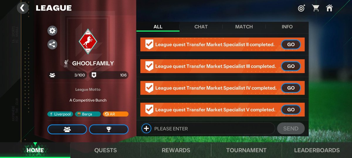 GHOOLGAMING (@254ghool) on Twitter photo Players needed!!
If you want to join the GhoolFamily league requirements, are minimum 106 OVR TEAM and good in Vsattack mode plus active in game only <a href="/EAFCMobileForum/">FC MOBILE FORUM</a> <a href="/EAFCUniverse24/">FC Mobile Universe</a> <a href="/FirstHalfYT/">FirstHalf EAFC</a> <a href="/tutiofifa/">Tรญo Fifah ๐จ๐ด ๐ต๐ธ ุญุฑุฉ</a> <a href="/AlaminPro10/">Al Amin ๐ง๐ฉ</a> <a href="/_GALACTICOFC/">๐๐ผ๐๐ผ๐พ๐๐๐พ๐ ๐๐พ</a> <a href="/KJavierFM/">K Javier EAFC</a> Players needed!!
If you want to join the GhoolFamily league requirements, are minimum 106 OVR TEAM and good in Vsattack mode plus active in game only <a href="/EAFCMobileForum/">FC MOBILE FORUM</a> <a href="/EAFCUniverse24/">FC Mobile Universe</a> <a href="/FirstHalfYT/">FirstHalf EAFC</a> <a href="/tutiofifa/">Tรญo Fifah ๐จ๐ด ๐ต๐ธ ุญุฑุฉ</a> <a href="/AlaminPro10/">Al Amin ๐ง๐ฉ</a> <a href="/_GALACTICOFC/">๐๐ผ๐๐ผ๐พ๐๐๐พ๐ ๐๐พ</a> <a href="/KJavierFM/">K Javier EAFC</a>