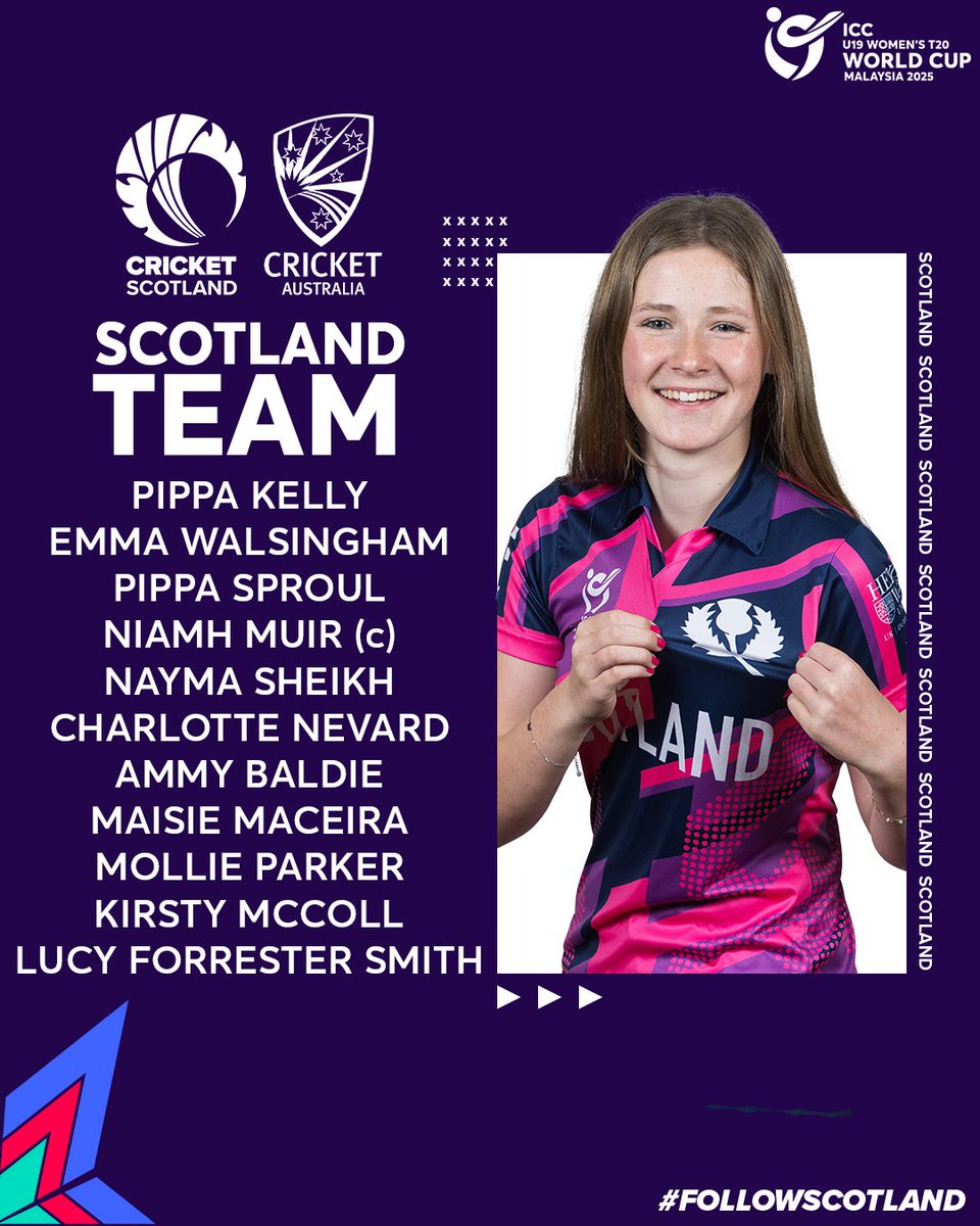 CricketScotland's tweet photo. We'll be batting first against Australia 💪

📺 Watch all the action live on Sky Sports +!  

#FollowScotland | #U19WorldCup https://t.co/p8HUgypuvb