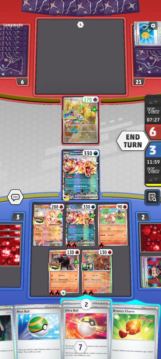 Timtom123's tweet image. Honestly if your strategy in #PokemonTCGLive is to only use mimikyu, and a ton of bosses order cards and nothing else... Just stop.