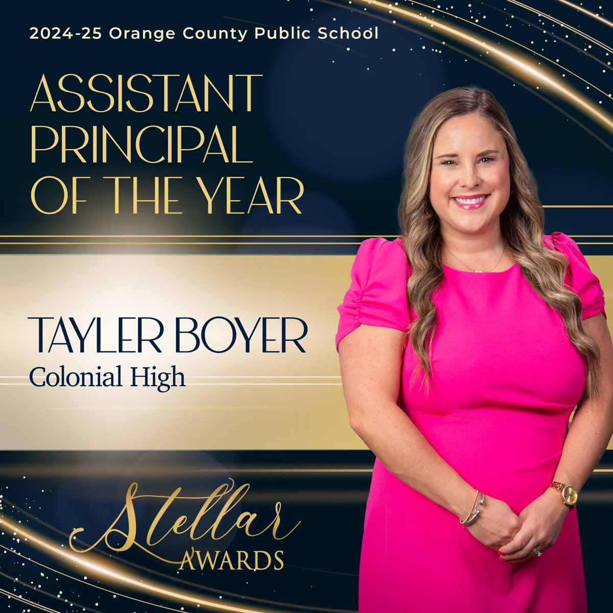 ocpsnews (@ocpsnews) on Twitter photo Letās give a round of applause to Tayler Boyer from Colonial High Schoolās Ninth-Grade Campus, our 2024-25 OCPS Assistant Principal of the Year! āØ
<a href="/CHS_OCPS/">Colonial High School</a> #OCPSStellar #ocps #AssistantPrincipalOfTheYear Letās give a round of applause to Tayler Boyer from Colonial High Schoolās Ninth-Grade Campus, our 2024-25 OCPS Assistant Principal of the Year! āØ
<a href="/CHS_OCPS/">Colonial High School</a> #OCPSStellar #ocps #AssistantPrincipalOfTheYear