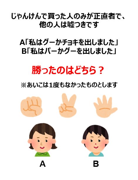 1min_python's tweet photo. 論理的思考力を養うパズルです
#分かったらリポスト #パズル #謎解き
#フォロバ100 #いい��した人フォロー https://t.co/c9FmxHNXUb