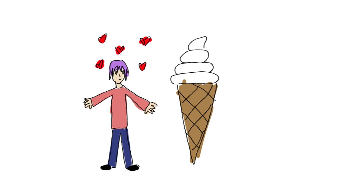 He found a giant ice cream

-🚀
