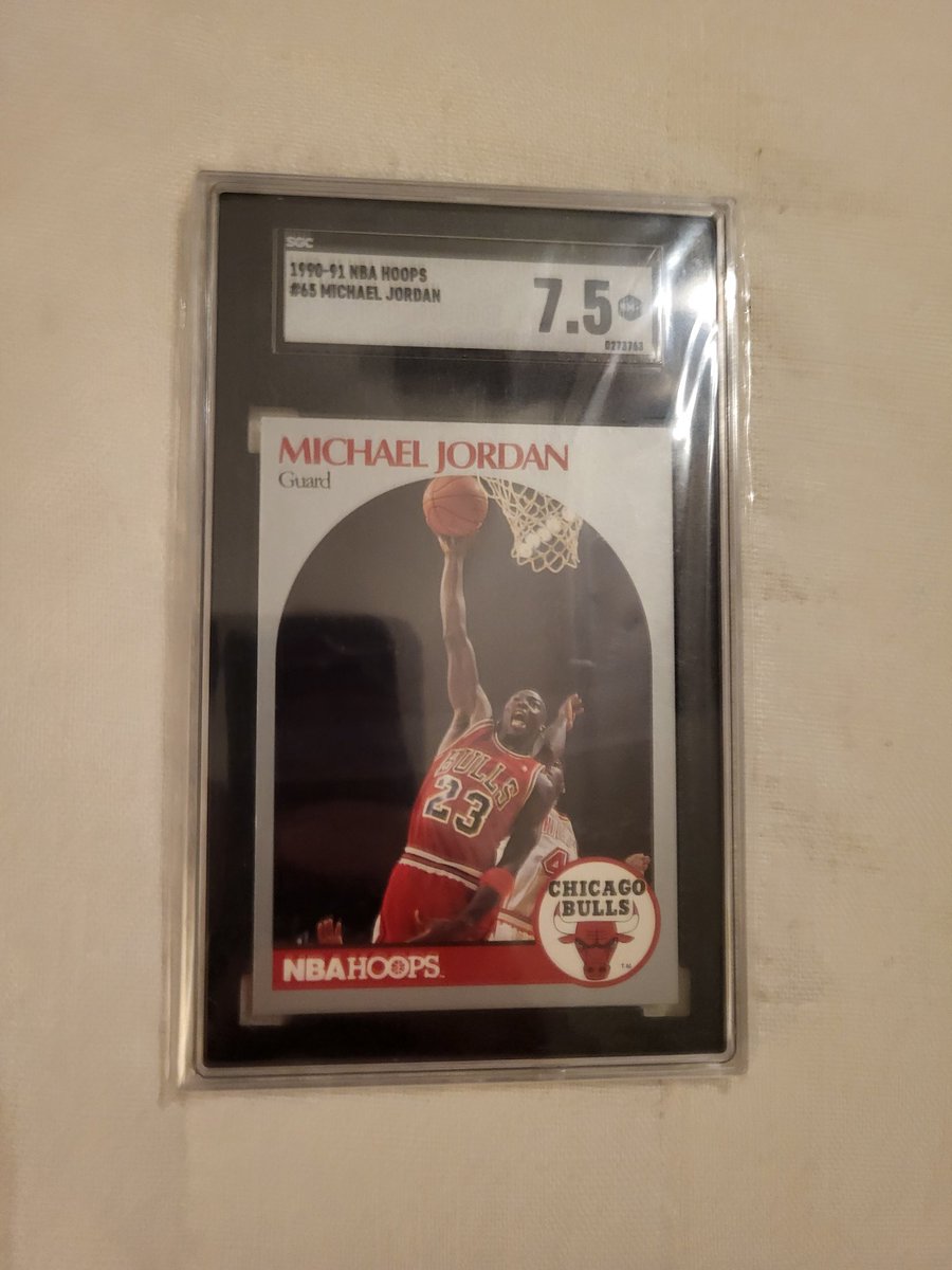 SDBookReader's tweet photo. Picked up some MJs in @MoneyTM1 stack sale and got a Christmas bonus MJ slab! Thank you so much! #jordanrules https://t.co/KIeV7OkpdI