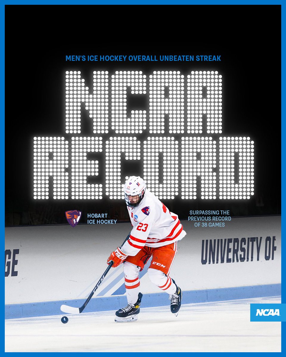 🔥 <a href="/HobartHockey/">Hobart Statesmen Hockey</a> is on an unbeaten streak 🔥

<a href="/NCAADIII/">NCAA Division III</a> x #NCAAD3