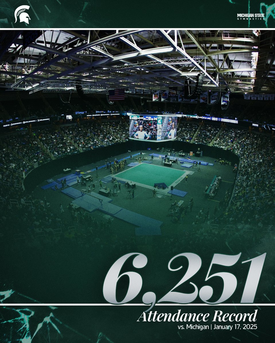 6️⃣2️⃣5️⃣1️⃣

Spartans, thank you for helping us set a NEW attendance record tonight! 💚

#GoGreen