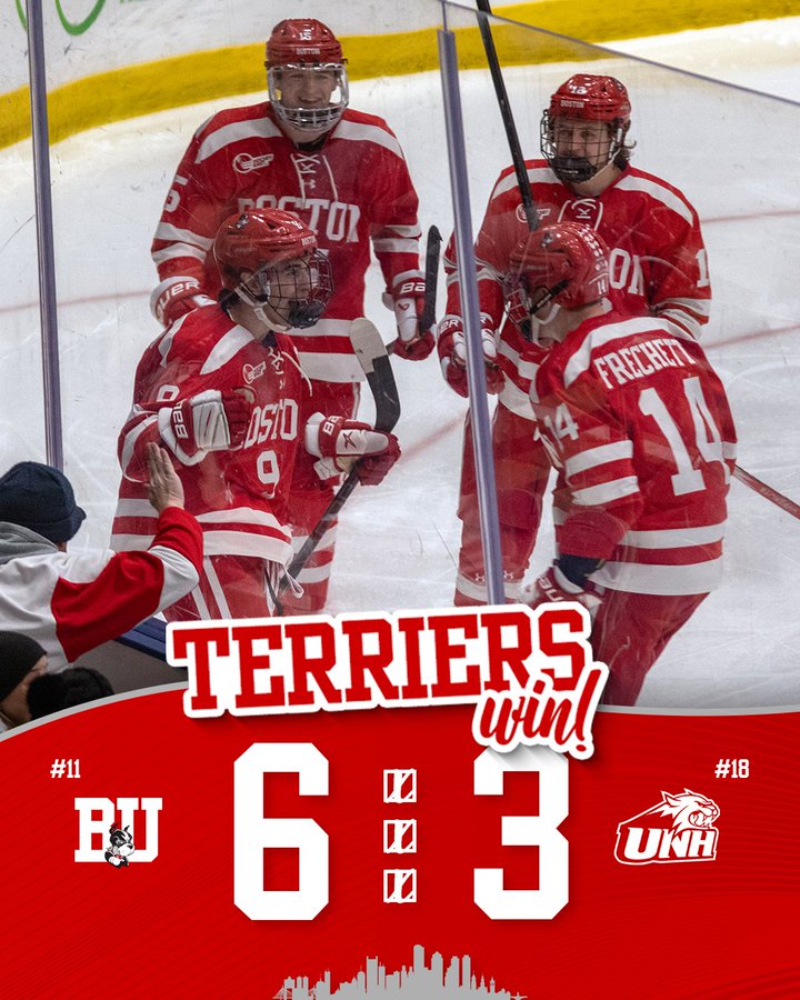 Terriers race past UNH with three in the third
