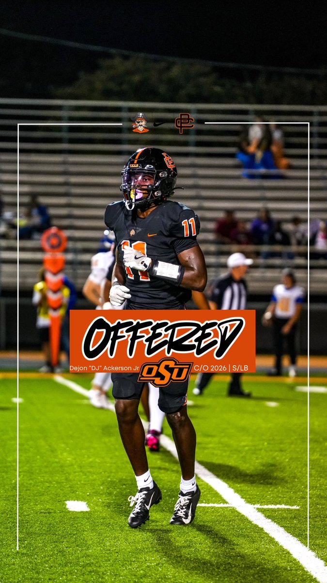 🚨🚨Offered🚨🚨
<a href="/DejonAckerson11/">Dejon “DJ” Ackerson Jr. ✰</a> | <a href="/CowboyFB/">OSU Cowboy Football</a>