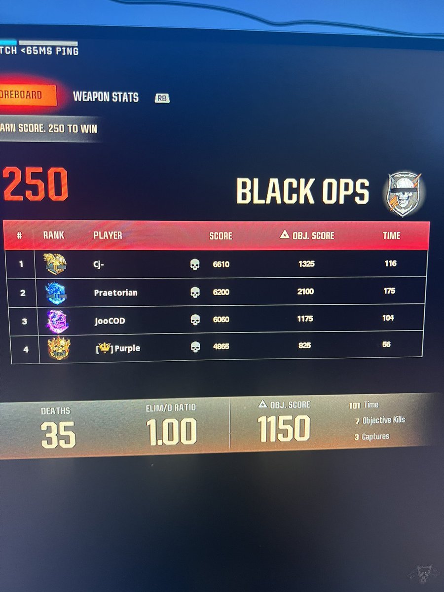 silencedlegend's tweet photo. Top 250 getting carried by a gold 😂😂
Two kids walling without remorse, and still only won 250-198
GGs though I guess 
@CallofDuty gotta crank that anti-cheat to maximum https://t.co/VfSv7YevTs