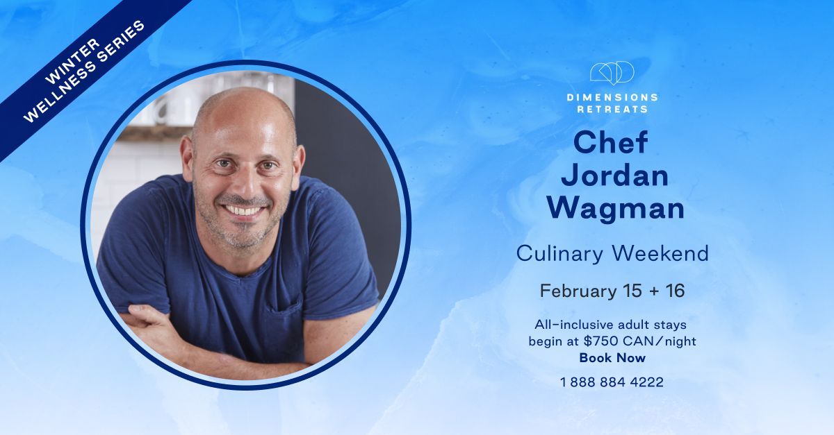 Join us for a special #culinary weekend featuring a hands-on #cooking workshop with #Chef Jordan Wagman, #wellness activities and a soothing immersion in #nature. Savour vibrant #food and drink that supports your vitality. Book for Feb 15-17: buff.ly/3Wq2N8C