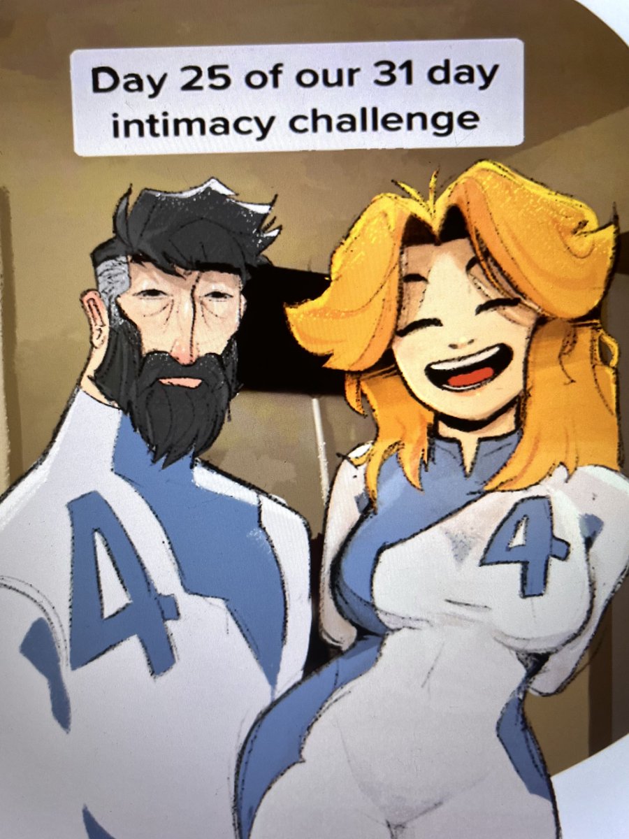 Not_Geda's tweet image. Reed and Sue on their 25th day of their tiktok intimacy challenge awn 🥺👩🏼‍❤️‍👨🏻