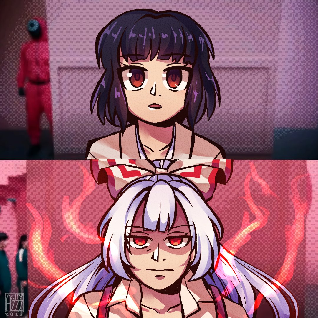 _ashyzzz_'s tweet image. Before elixir / After elixir

#藤原妹紅 #touhou #東方Project