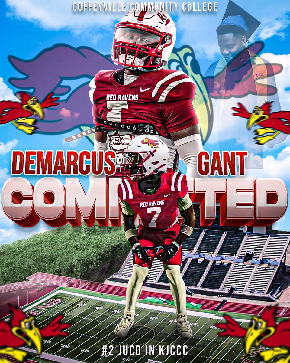 Demarcus “Dg” Gant ✞ (@dgant7k) on Twitter photo Blessed To Be Able To Announce My Commitment To Coffeyville ! ❤️🤍
<a href="/Red_Raven_FB/">Coffeyville Football</a> <a href="/CoachMIT11/">Coach MIT</a> <a href="/CoachLocke_/">Aj Locke</a> <a href="/coachbrock923/">Brock Matherne</a> <a href="/CoachFavorite/">CoachFavorite</a> <a href="/EASpartanFB/">East Ascension Football</a> <a href="/RecruitLouisian/">Recruit Louisiana™️</a> <a href="/LAvsAllYall/">Louisiana vs. All Y’all</a> #LLCJ💕 Blessed To Be Able To Announce My Commitment To Coffeyville ! ❤️🤍
<a href="/Red_Raven_FB/">Coffeyville Football</a> <a href="/CoachMIT11/">Coach MIT</a> <a href="/CoachLocke_/">Aj Locke</a> <a href="/coachbrock923/">Brock Matherne</a> <a href="/CoachFavorite/">CoachFavorite</a> <a href="/EASpartanFB/">East Ascension Football</a> <a href="/RecruitLouisian/">Recruit Louisiana™️</a> <a href="/LAvsAllYall/">Louisiana vs. All Y’all</a> #LLCJ💕