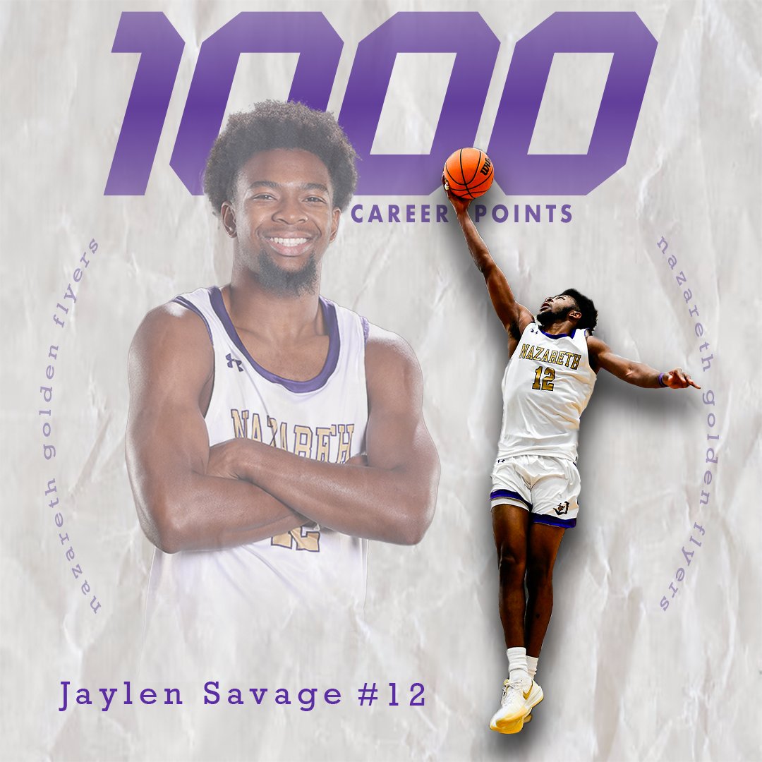 A HUGE congratulations to junior Jaylen Savage on hitting his 1000th point milestone tonight in a 72-66 win over Hartwick!

 Savage earned the milestone in dramatic fashion, scoring his 31st point of the night on a free throw with nine seconds left to hit 1000 points exactly.
