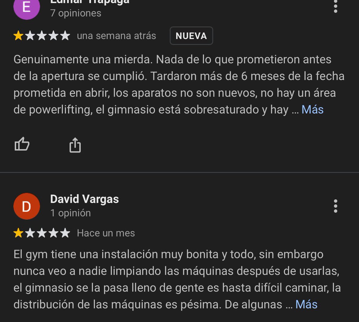 emicope77's tweet photo. No lo digo solo yo, lo dicen también todos los comentarios en Google. @FitsiGym https://t.co/bwzgMfJEWn